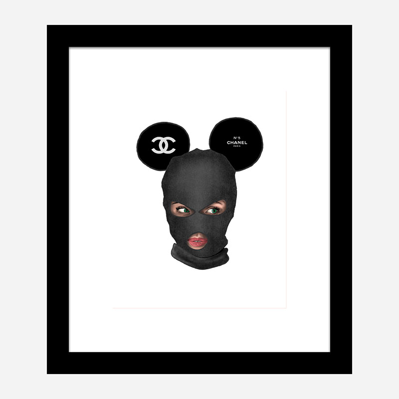Chanel Micky Balaclava Art Print Chanel Micky Balaclava Art Print