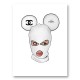 Chanel Micky White Balaclava Art Print Chanel Micky White Balaclava Art Print