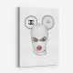 Chanel Micky White Balaclava Art Print Chanel Micky White Balaclava Art Print