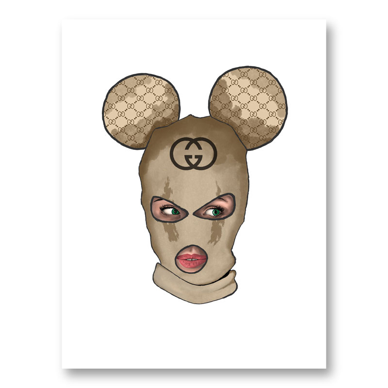 Gucci Micky Balaclava Art Print Gucci Micky Balaclava Art Print