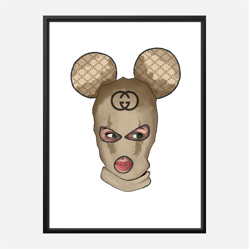Gucci Micky Balaclava Art Print Gucci Micky Balaclava Art Print