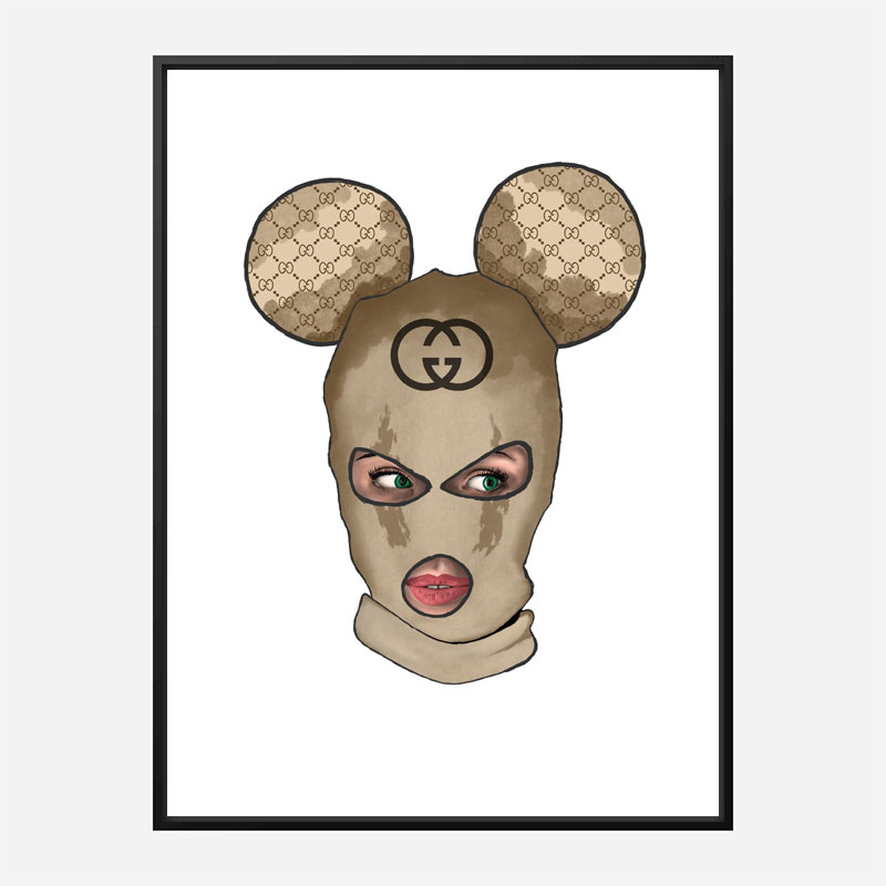 Gucci Micky Balaclava Art Print Gucci Micky Balaclava Art Print