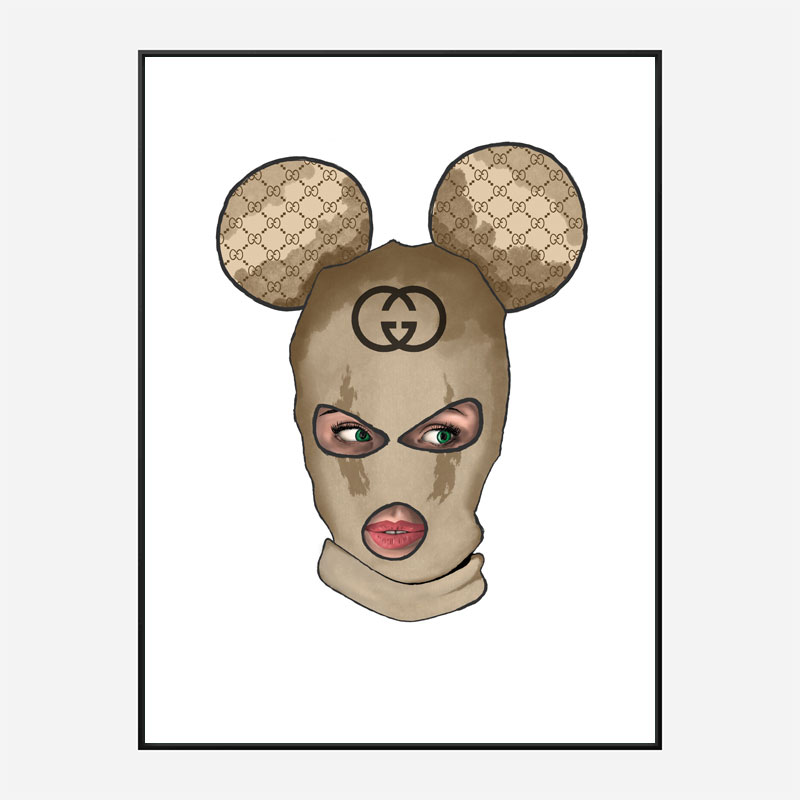 Gucci Micky Balaclava Art Print Gucci Micky Balaclava Art Print