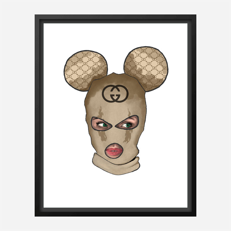 Gucci Micky Balaclava Art Print Gucci Micky Balaclava Art Print