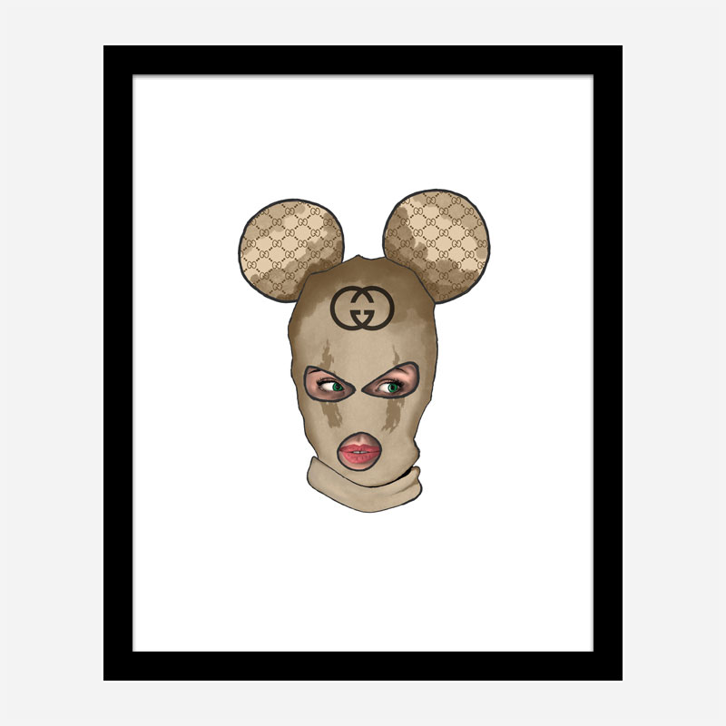 Gucci Micky Balaclava Art Print Gucci Micky Balaclava Art Print