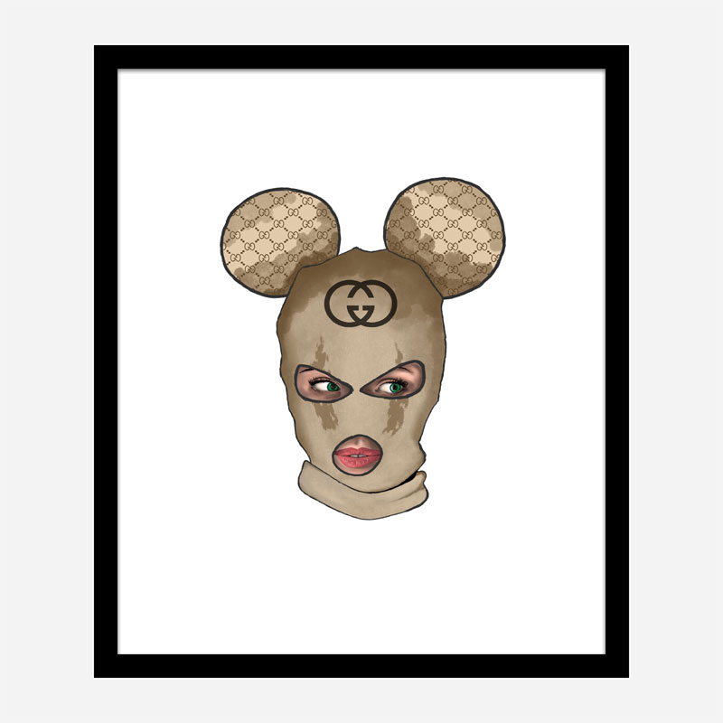 Gucci Micky Balaclava Art Print Gucci Micky Balaclava Art Print