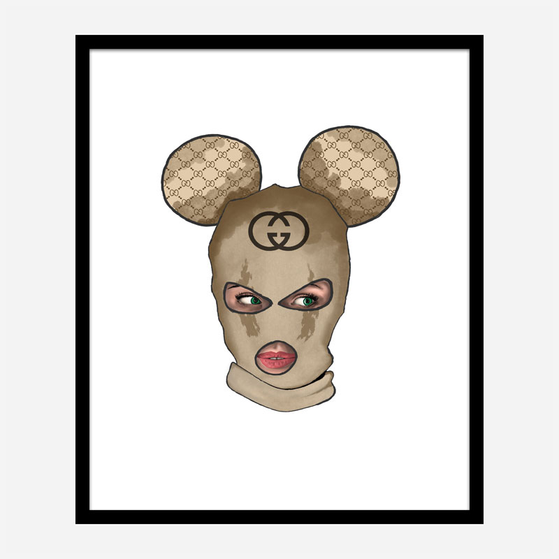 Gucci Micky Balaclava Art Print Gucci Micky Balaclava Art Print