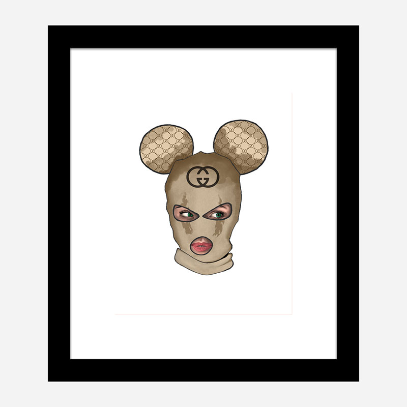 Gucci Micky Balaclava Art Print Gucci Micky Balaclava Art Print