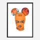 Hermes Micky Balaclava Art Print Hermes Micky Balaclava Art Print