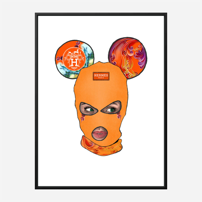 Hermes Micky Balaclava Art Print Hermes Micky Balaclava Art Print