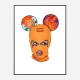 Hermes Micky Balaclava Art Print Hermes Micky Balaclava Art Print