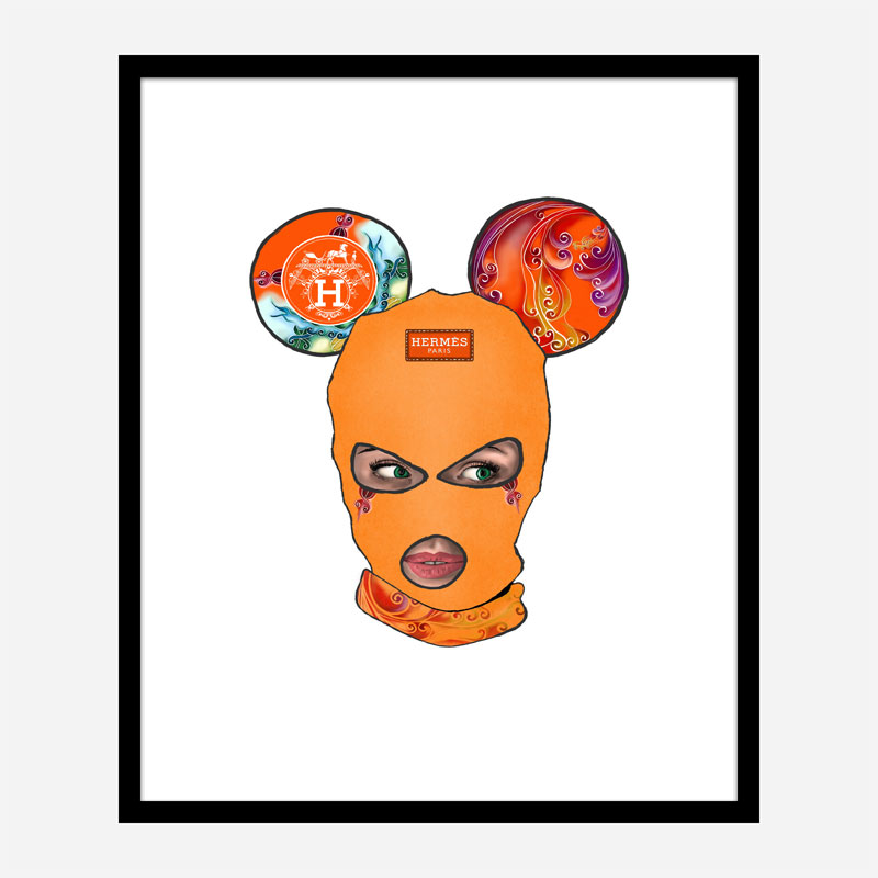 Hermes Micky Balaclava Art Print Hermes Micky Balaclava Art Print