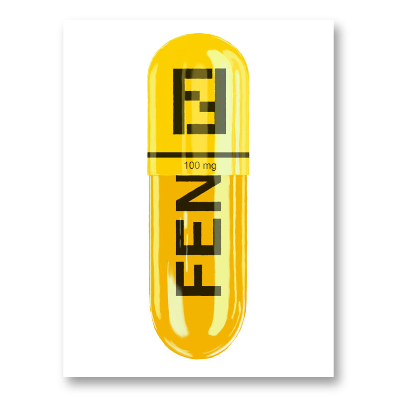 Fendi 100mg Art Print Fendi 100mg Art Print