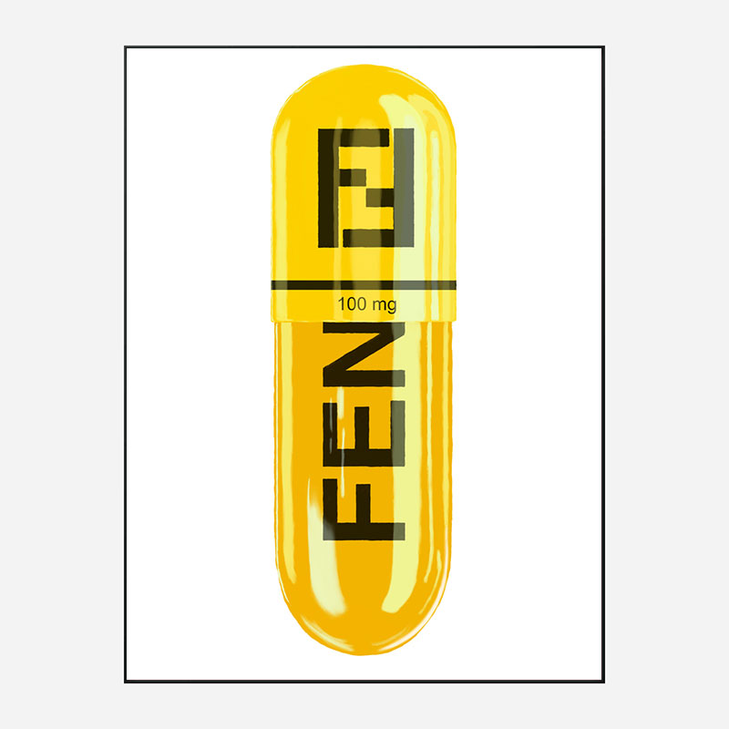Fendi 100mg Art Print Fendi 100mg Art Print