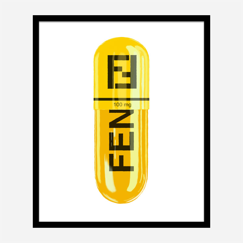 Fendi 100mg Art Print Fendi 100mg Art Print
