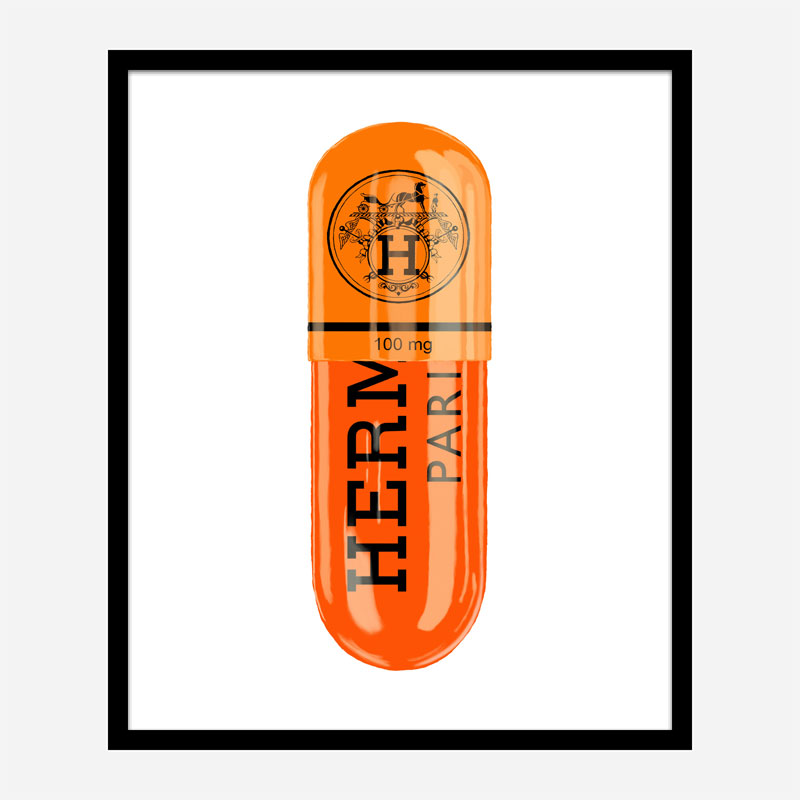 Hermes 100mg Art Print Hermes 100mg Art Print