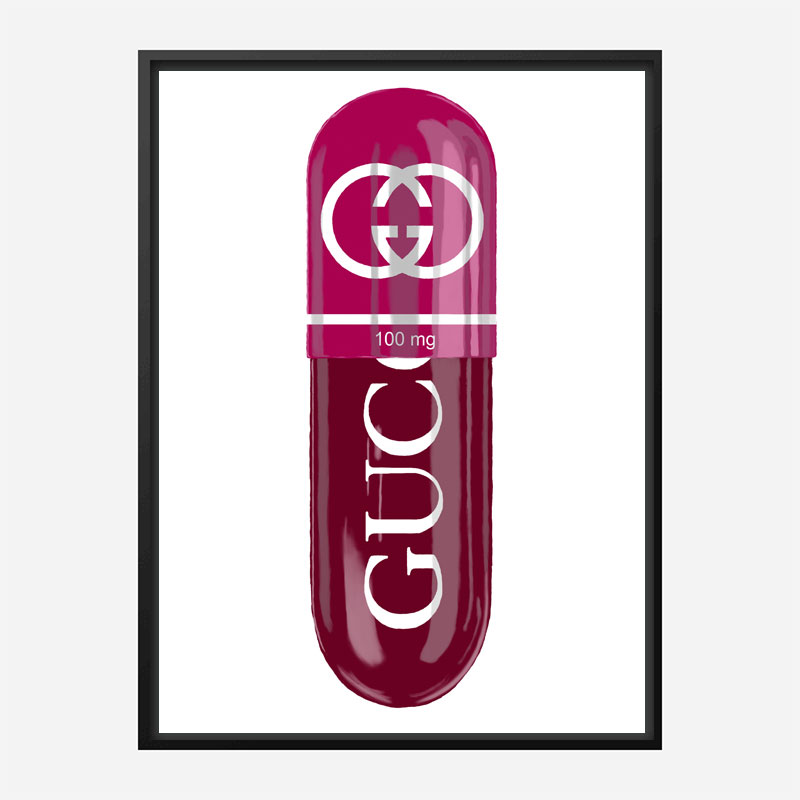Gucci 100mg Art Print Gucci 100mg Art Print