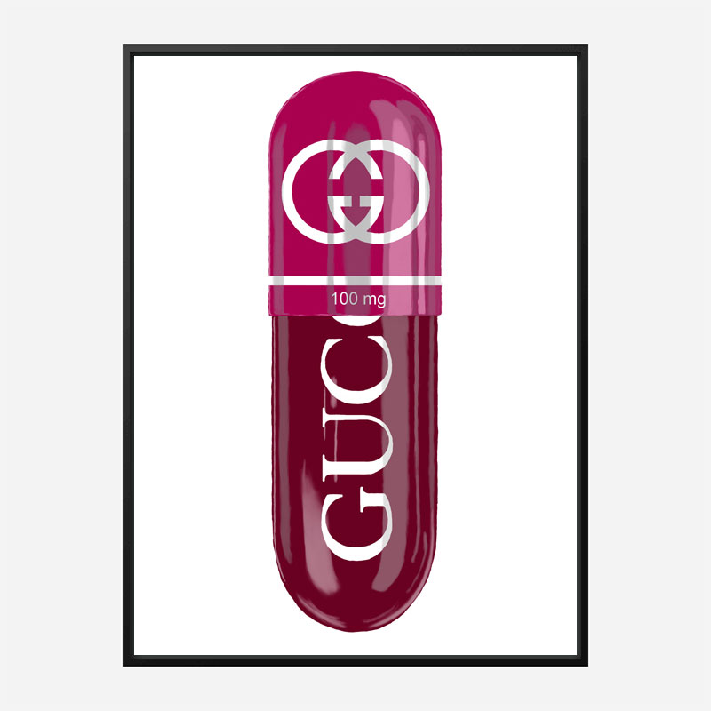 Gucci 100mg Art Print Gucci 100mg Art Print