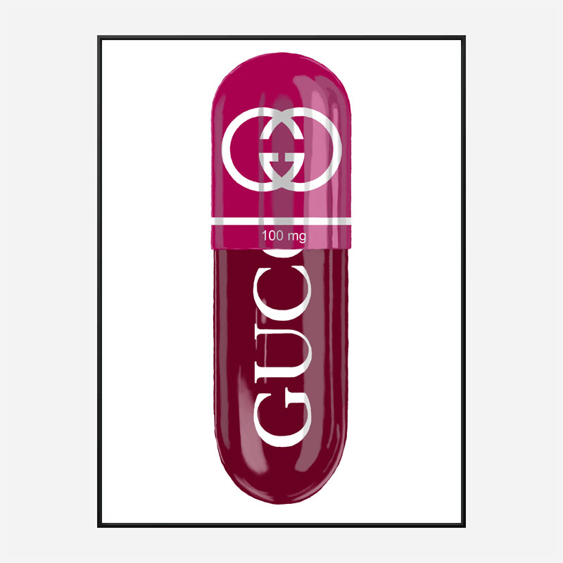 Gucci 100mg Art Print Gucci 100mg Art Print