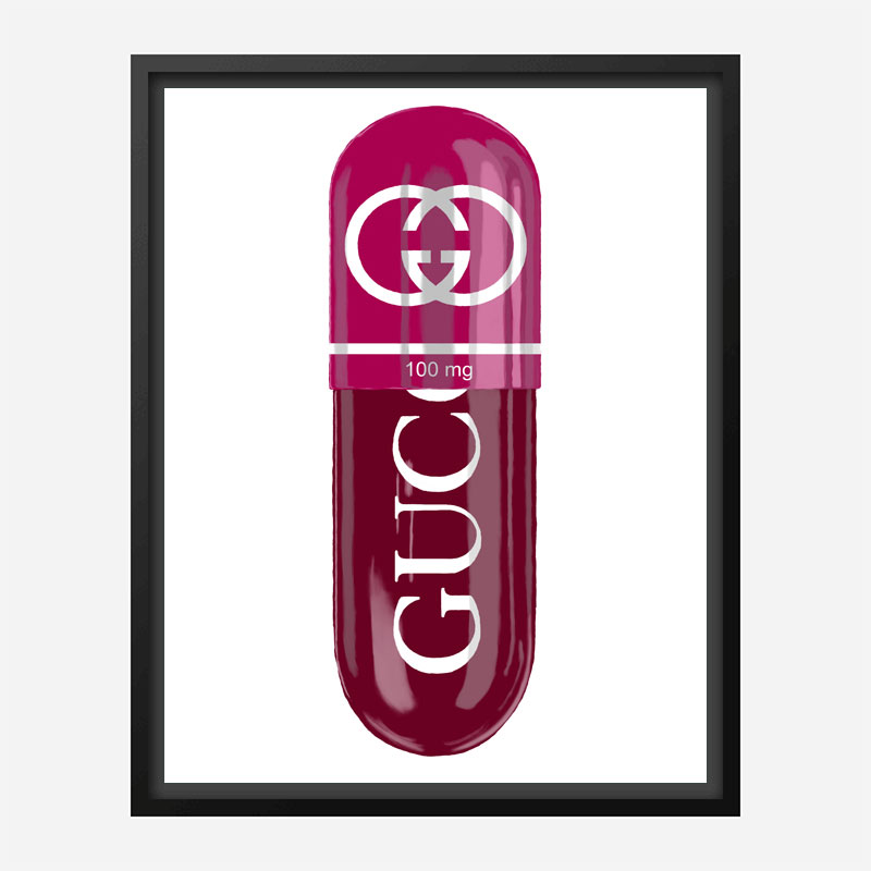 Gucci 100mg Art Print Gucci 100mg Art Print