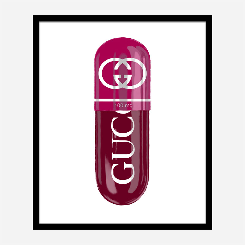 Gucci 100mg Art Print Gucci 100mg Art Print