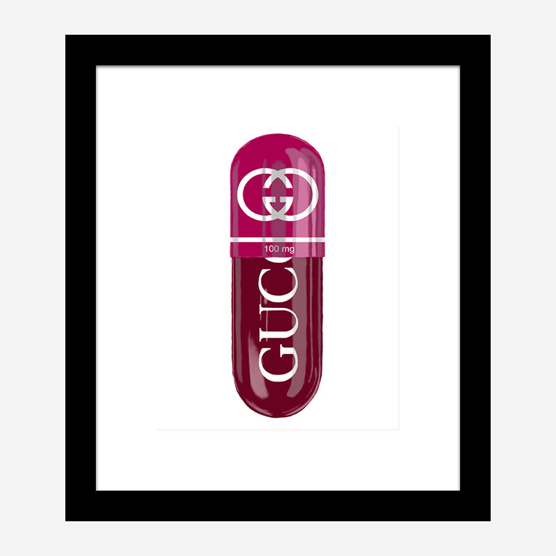 Gucci 100mg Art Print Gucci 100mg Art Print