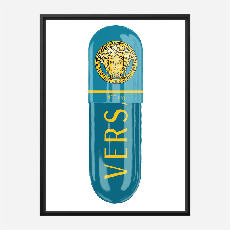 Versace Eros Blue 100mg Art Print Versace Eros Blue 100mg Art Print