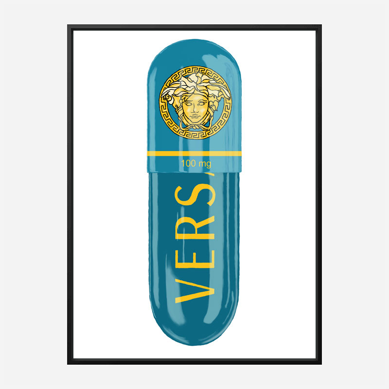 Versace Eros Blue 100mg Art Print Versace Eros Blue 100mg Art Print