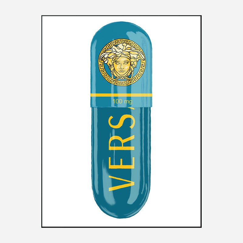 Versace Eros Blue 100mg Art Print Versace Eros Blue 100mg Art Print