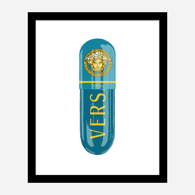 Versace Eros Blue 100mg Art Print Versace Eros Blue 100mg Art Print