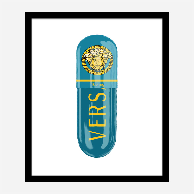 Versace Eros Blue 100mg Art Print Versace Eros Blue 100mg Art Print