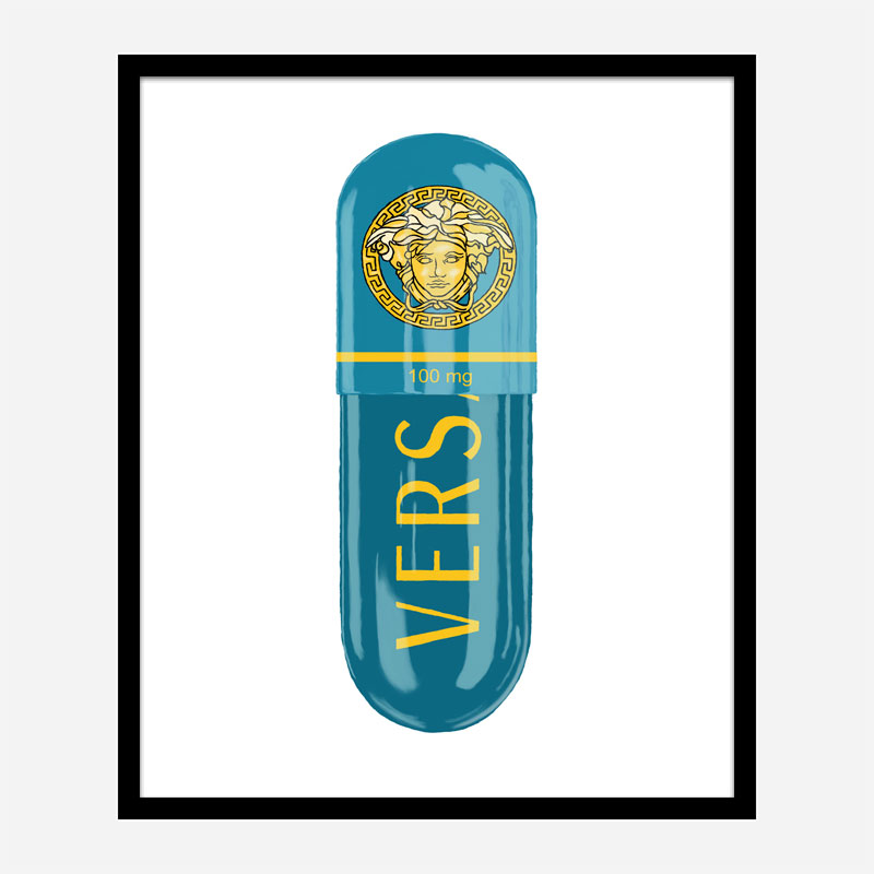 Versace Eros Blue 100mg Art Print Versace Eros Blue 100mg Art Print