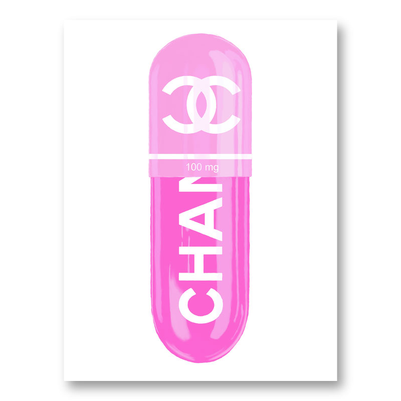Chanel Pink 100mg Art Print Chanel Pink 100mg Art Print