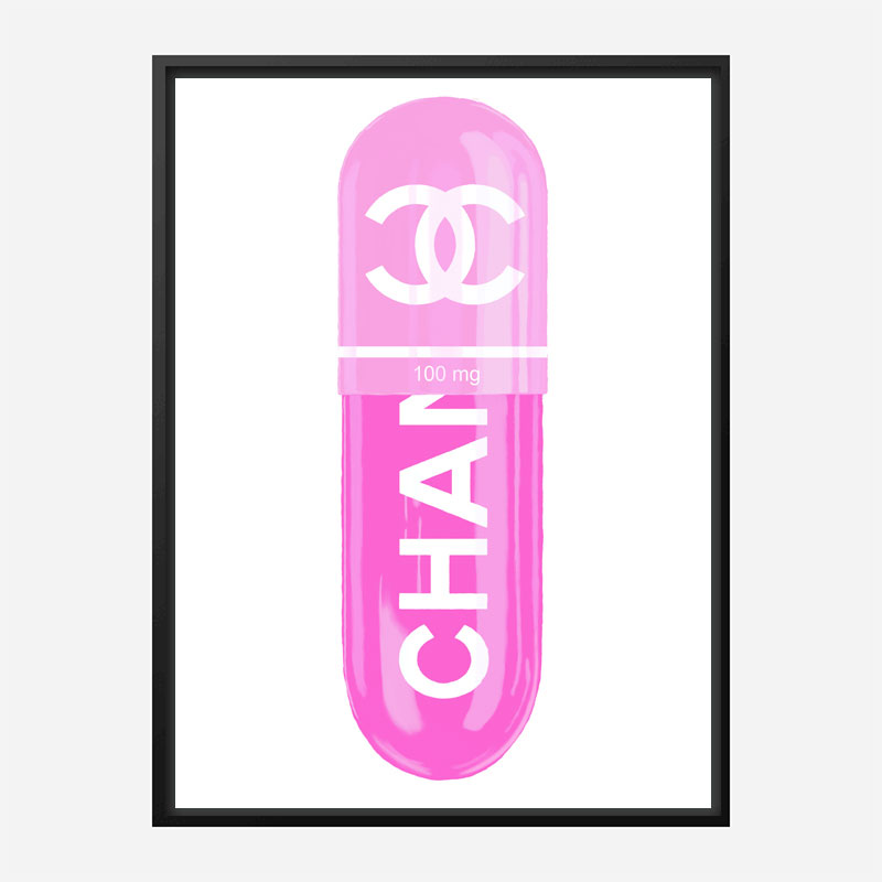 Chanel Pink 100mg Art Print Chanel Pink 100mg Art Print