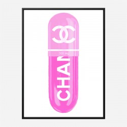 Chanel Pink 100mg Art Print