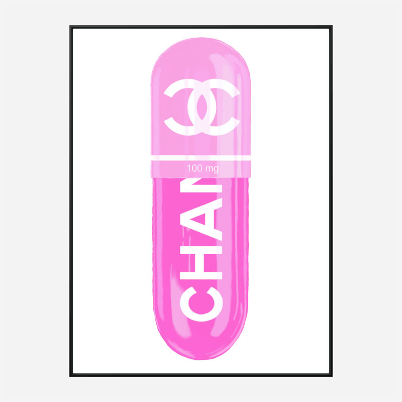 Chanel Pink 100mg Art Print