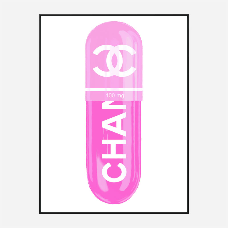 Chanel Pink 100mg Art Print Chanel Pink 100mg Art Print