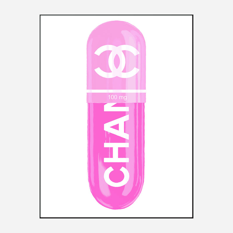 Chanel Pink 100mg Art Print Chanel Pink 100mg Art Print