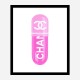 Chanel Pink 100mg Art Print Chanel Pink 100mg Art Print