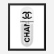 Chanel White 100mg Art Print Chanel White 100mg Art Print