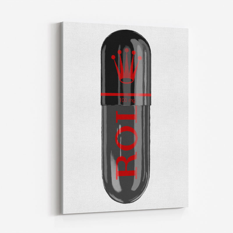 Rolex Black 100mg Art Print Rolex Black 100mg Art Print
