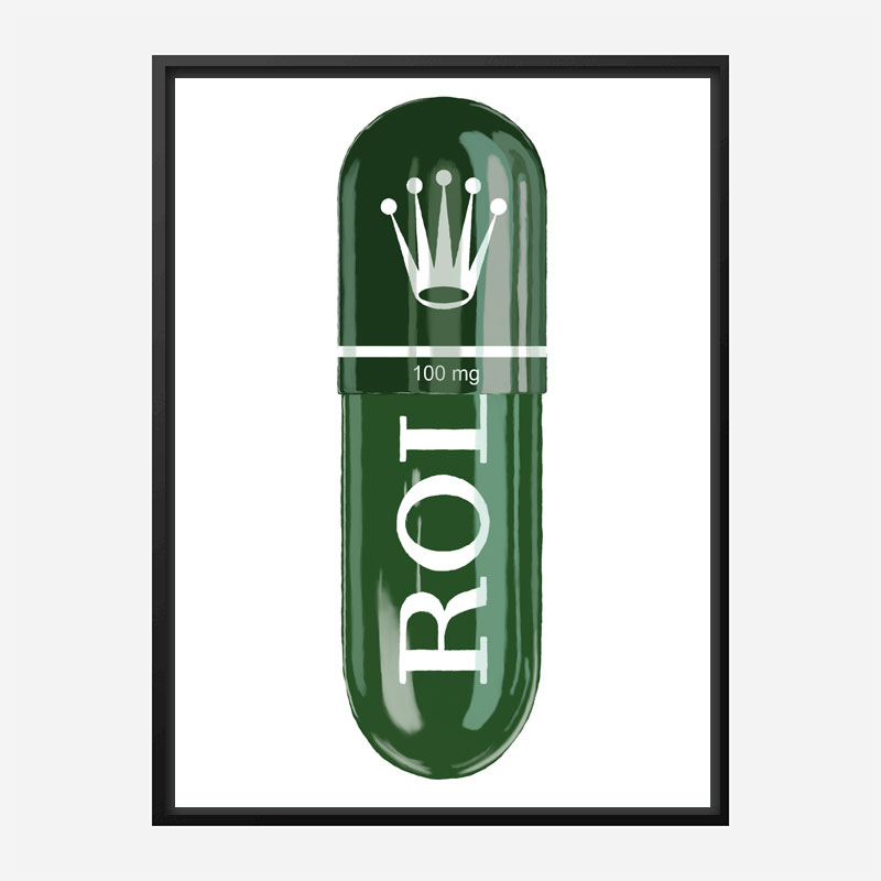 Rolex Green 100mg Art Print Rolex Green 100mg Art Print