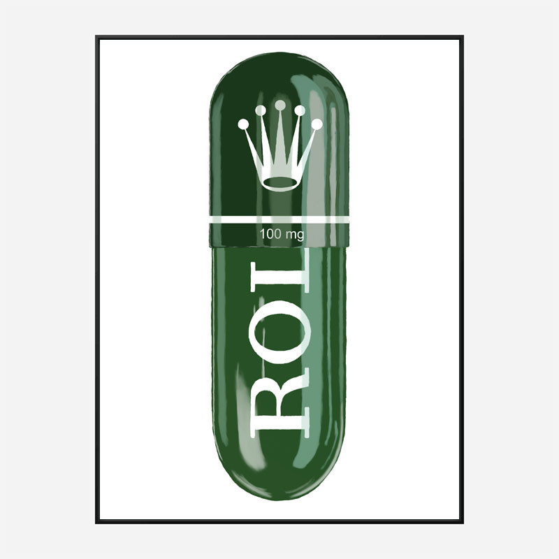 Rolex Green 100mg Art Print Rolex Green 100mg Art Print