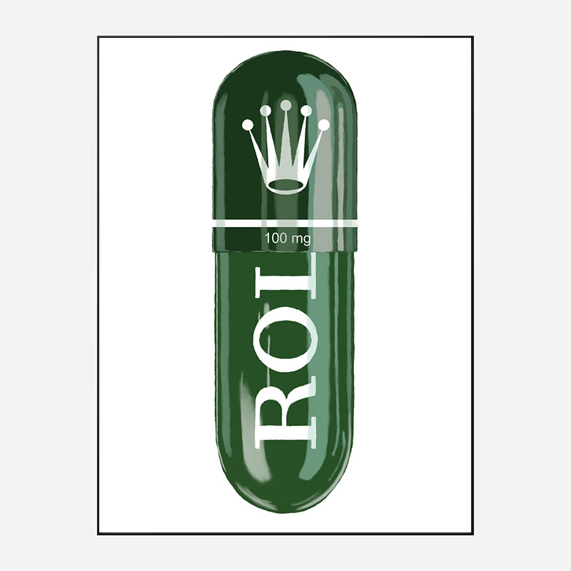 Rolex Green 100mg Art Print Rolex Green 100mg Art Print