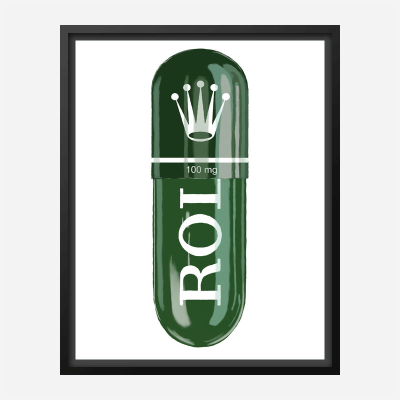 Rolex Green 100mg Art Print Rolex Green 100mg Art Print