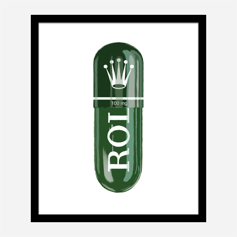 Rolex Green 100mg Art Print Rolex Green 100mg Art Print