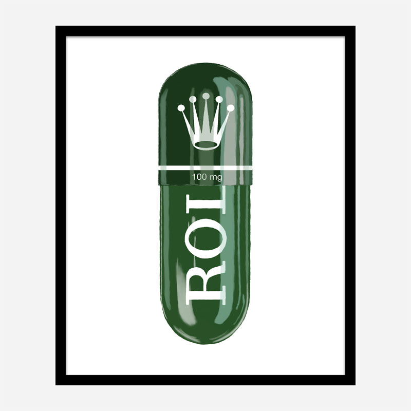 Rolex Green 100mg Art Print Rolex Green 100mg Art Print