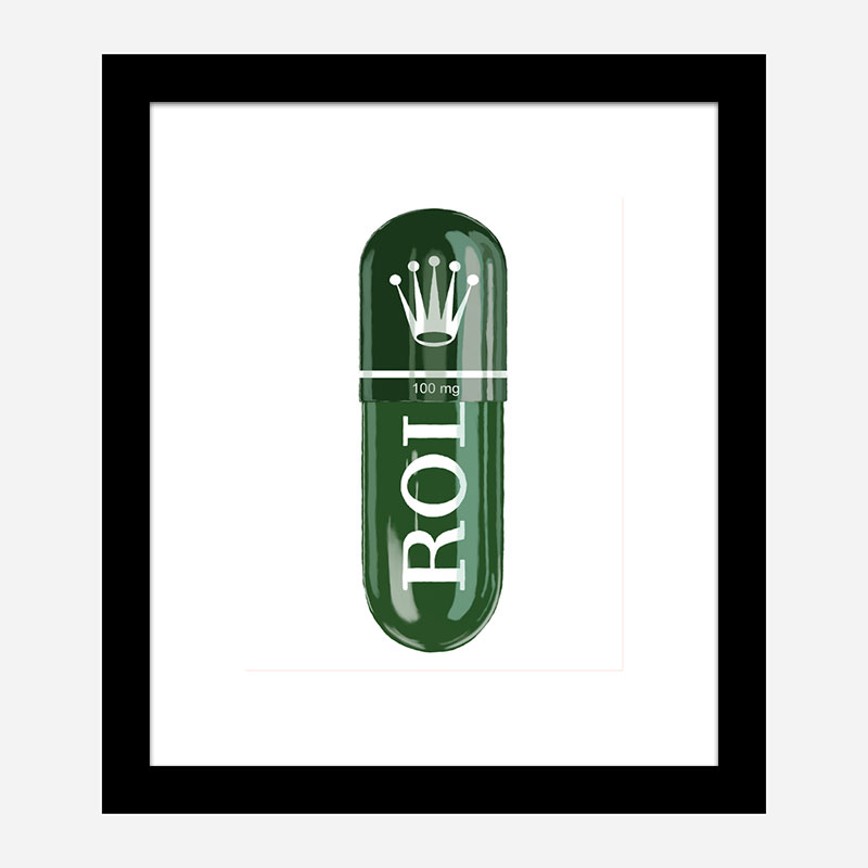 Rolex Green 100mg Art Print Rolex Green 100mg Art Print