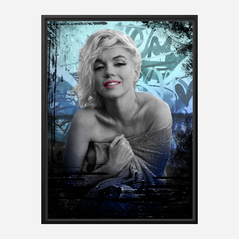 Marilyn Monroe Blue Art Print Marilyn Monroe Blue Art Print