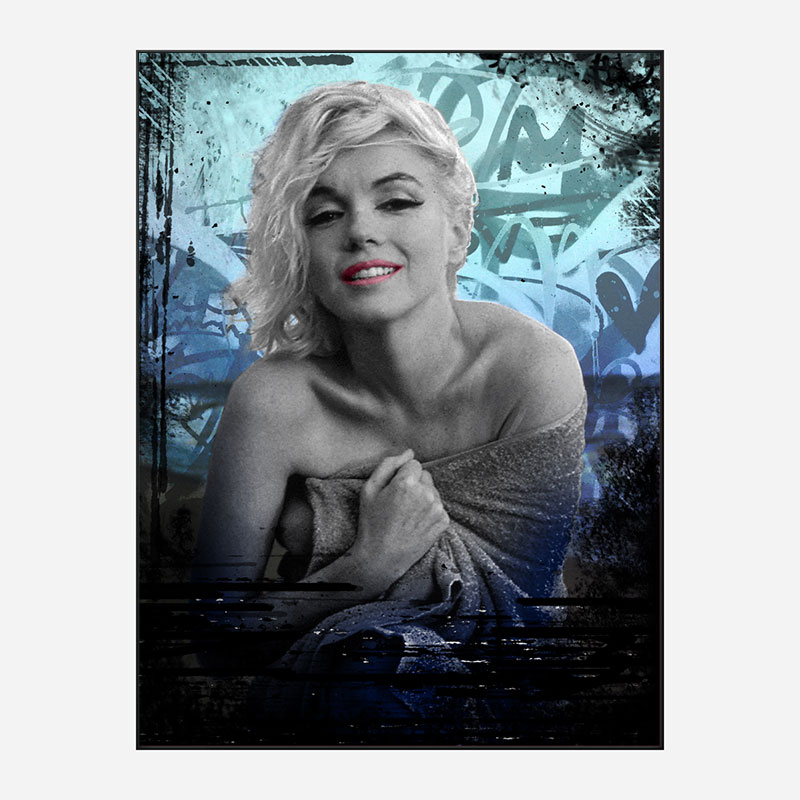 Marilyn Monroe Blue Art Print Marilyn Monroe Blue Art Print
